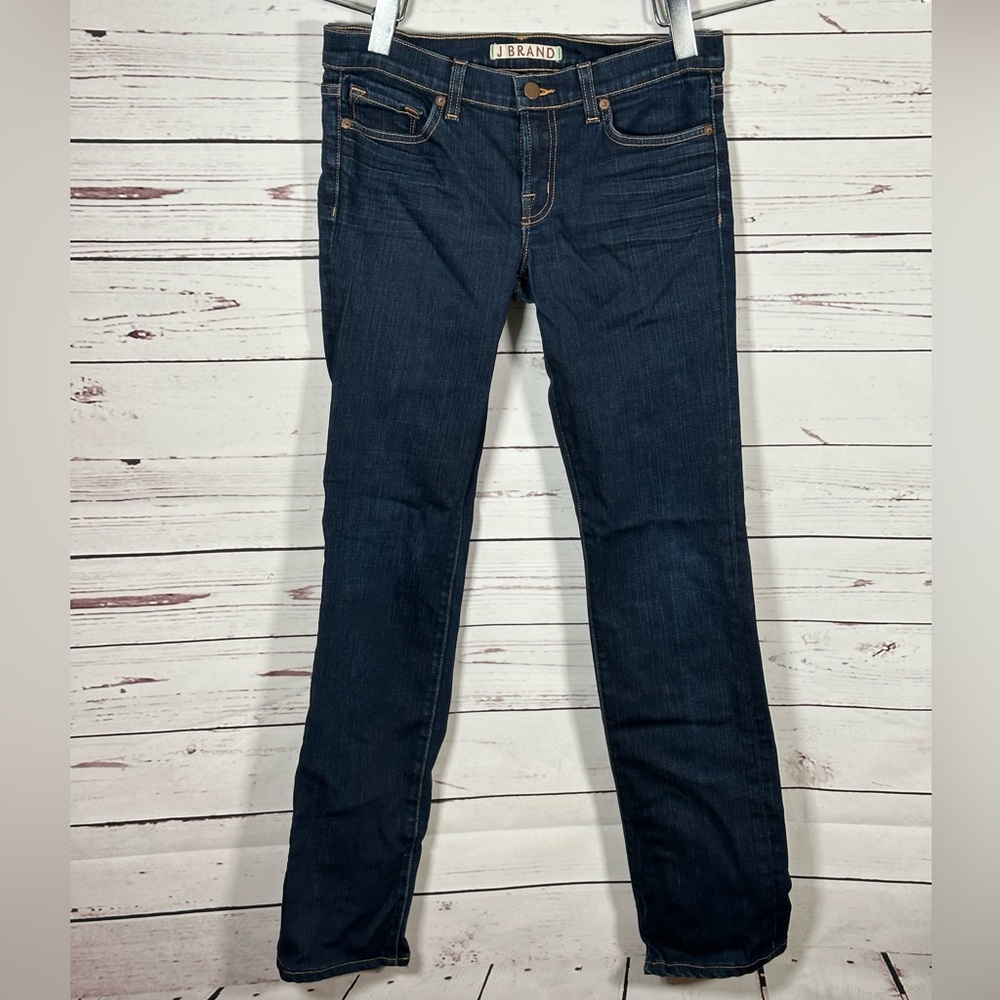 J Brand Women's Size 27 Cigarette Leg Dark Blue Jeans Pants